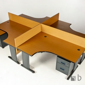 4-Way-Galaxy-pod-Desk-Complete-with-3-drawer-mobile-and-screen-partitioning-..Harare-Zimbabwe